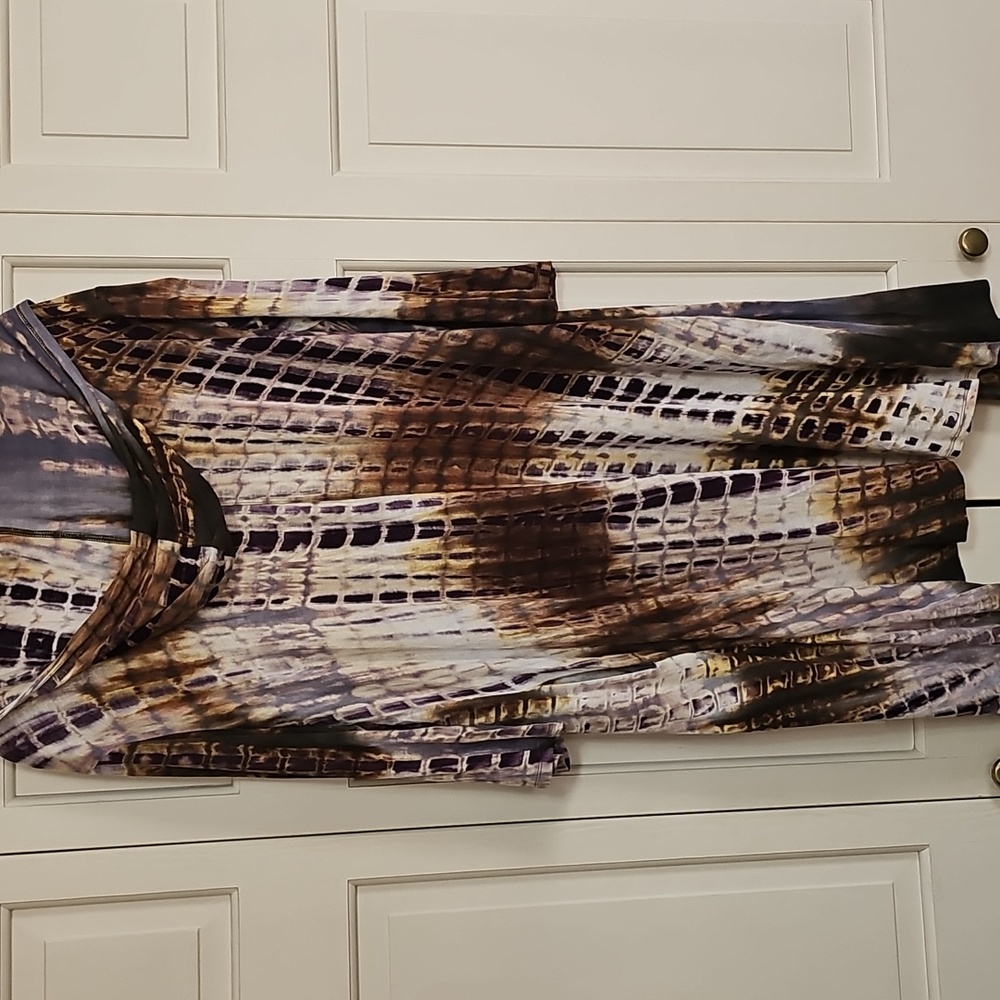 Stylish Multicolor Long Cardigan - Picture 5 of 6